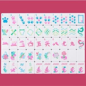 #Mahjong Tile Set Pastel Puppy Edition LAST ONE